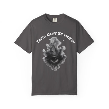 Truth Can’t Be Unseen Shirt – Third Eye Smoke Graphic Tee, Spiritual Awakened Shirt, Edgy Conscious T-Shirt for Men & Women