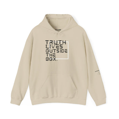 “Outside the Box” Glitch Hoodie – Truth Can’t Be Contained