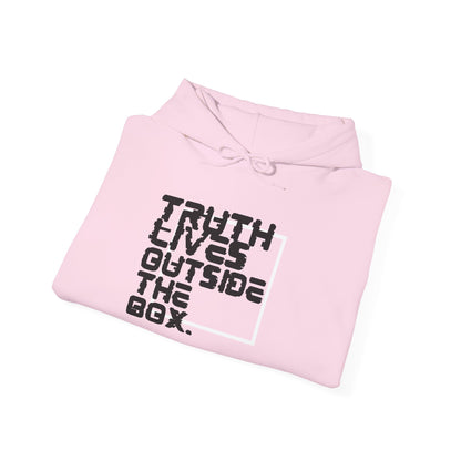 “Outside the Box” Glitch Hoodie – Truth Can’t Be Contained