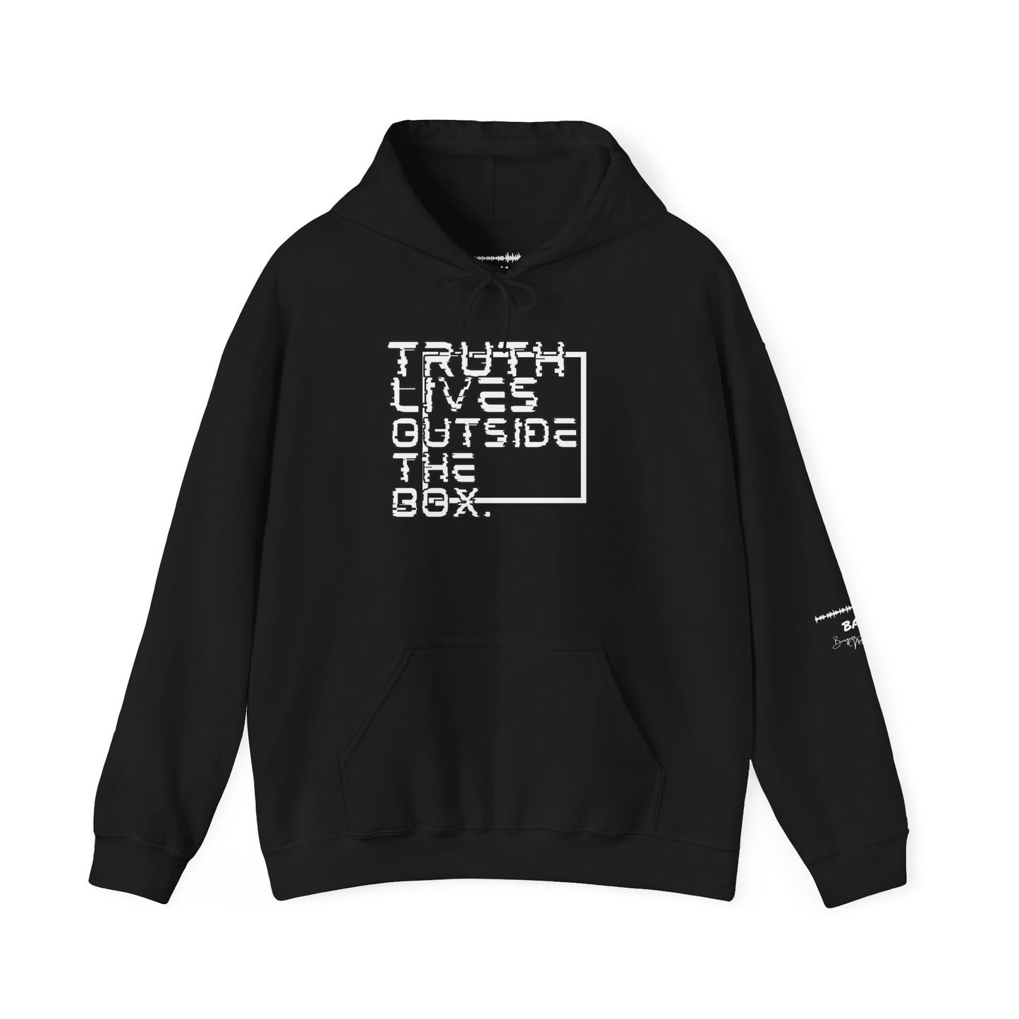 “Outside the Box” Glitch Hoodie – Truth Can’t Be Contained