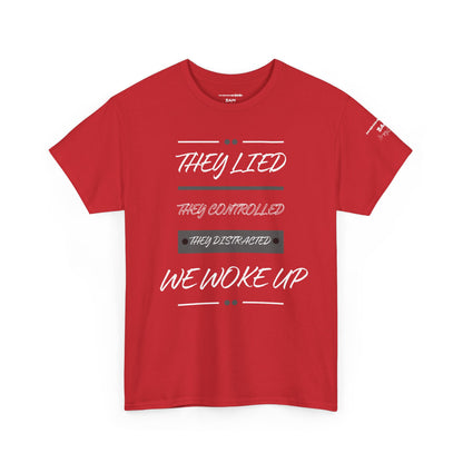 Unisex Awakening Tee – They Lied. We Woke Up. | Conscious Streetwear, Bold Statement Shirt