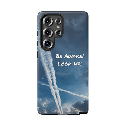 Be Awake – Look Up! Chemtrail Awareness Phone Case (BAM Conscious Collection)