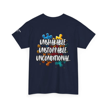 Autism Mom Puzzle Infinity T-Shirt | Strength, Love & Unbreakable Bond