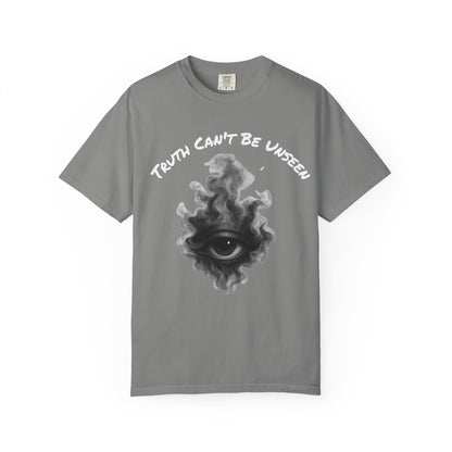 Truth Can’t Be Unseen Shirt – Third Eye Smoke Graphic Tee, Spiritual Awakened Shirt, Edgy Conscious T-Shirt for Men & Women