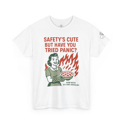 Safety’s Cute, But Have You Tried Panic? | Infinite Unfolding Collab Tee