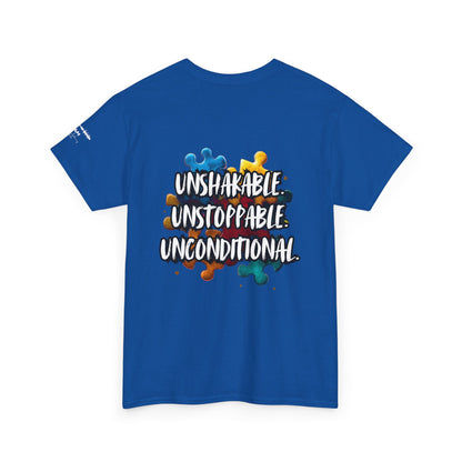 Autism Mom Puzzle Infinity T-Shirt | Strength, Love & Unbreakable Bond