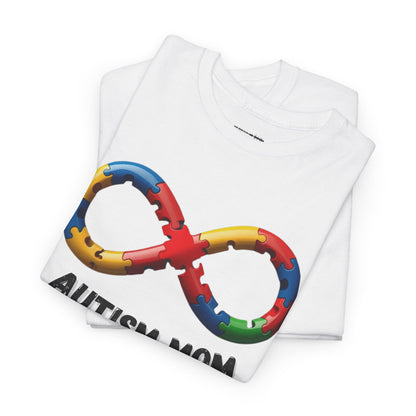 Autism Mom Puzzle Infinity T-Shirt | Strength, Love & Unbreakable Bond