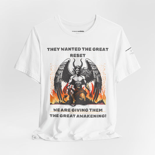Great Awakening Graphic Tee – Bold Statement Unisex Shirt, Conspiracy Truth Seeker T-Shirt, Anti Great Reset, Freedom Fighter Gift, Festival & Streetwear