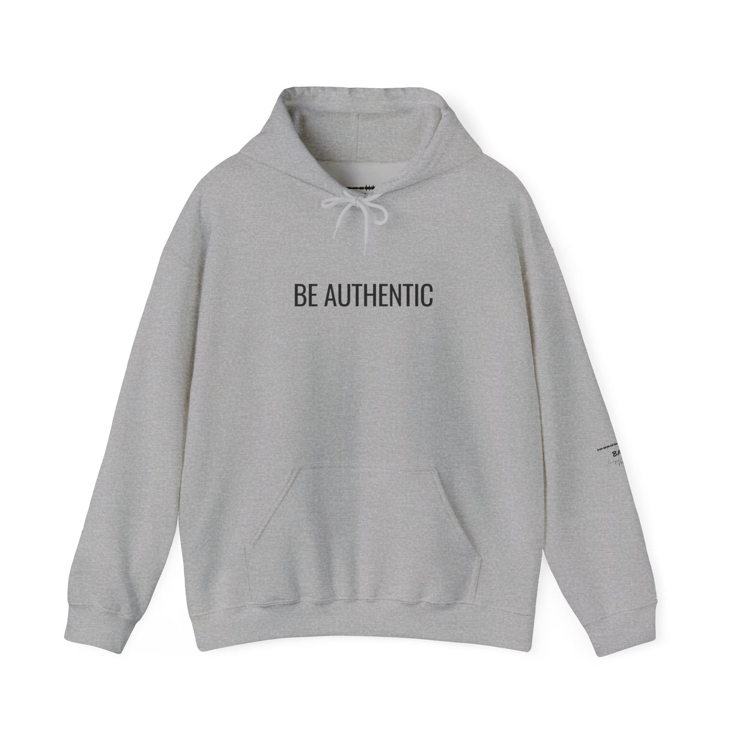 Be Authentic Hoodie | Minimalist Statement Hoodie | Unisex Premium Fleece | BAM Awakening