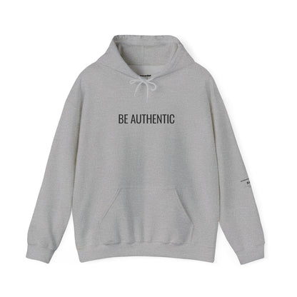 Be Authentic Hoodie | Minimalist Statement Hoodie | Unisex Premium Fleece | BAM Awakening